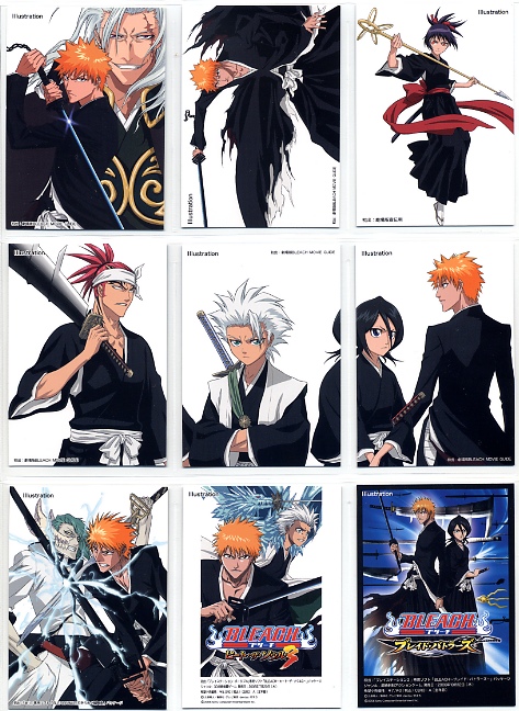 Bleach Cardass Masters Holographic Foil Rare Cards Set of 3 · Zetsueix Anime  · Online Store Powered by Storenvy